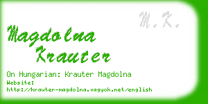 magdolna krauter business card